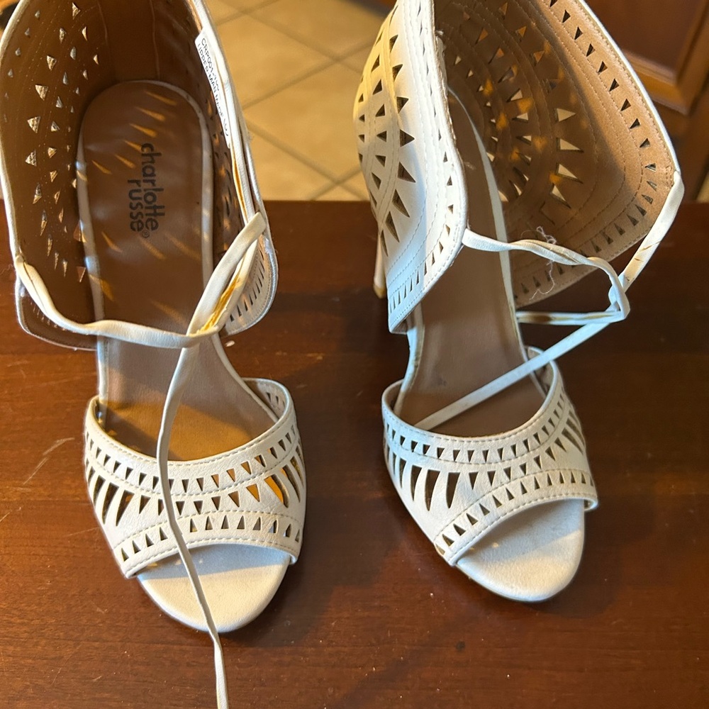 Charlotte Russe Women's White Heels